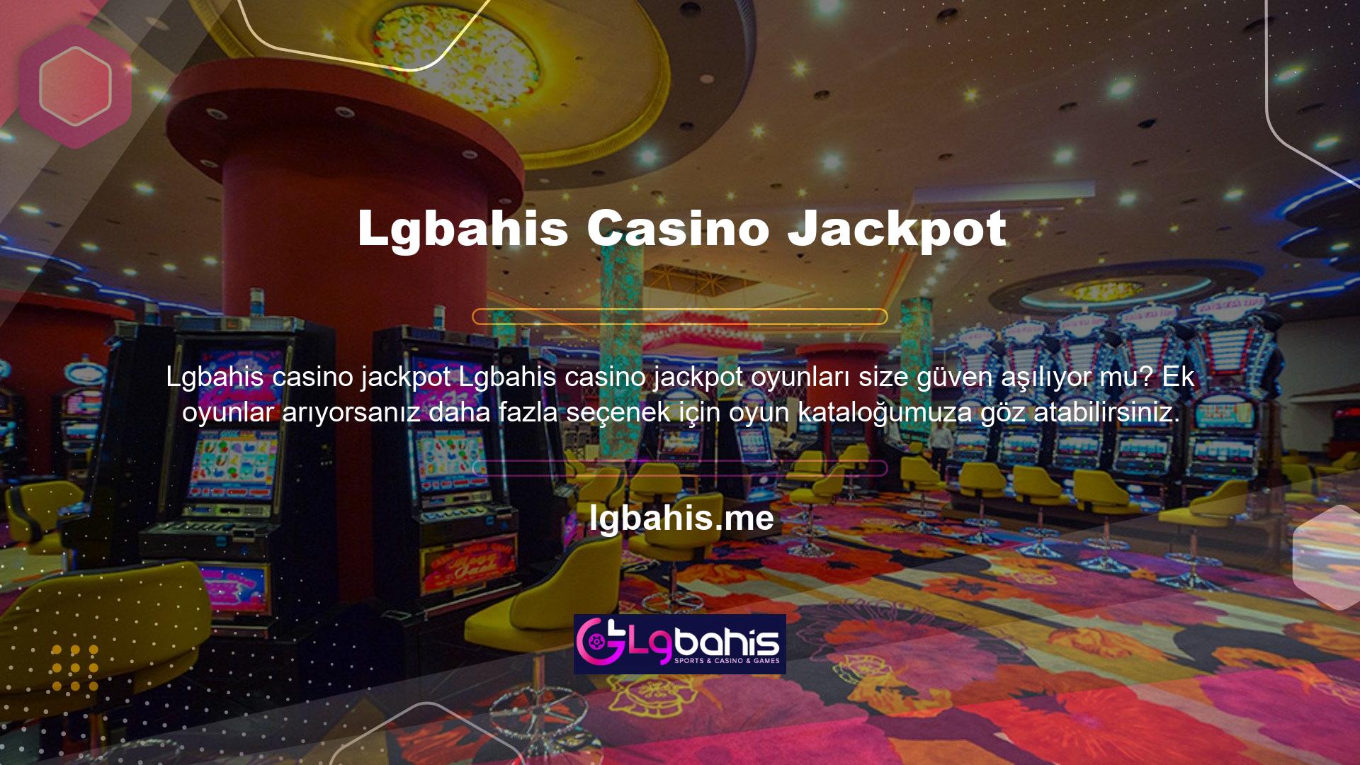 Lgbahis casinolar için tek bir menü tasarlamaz